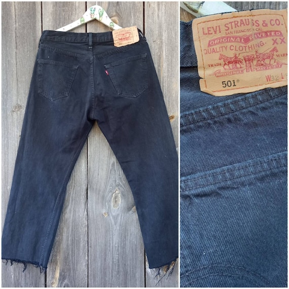 Levis 501 32 High Waisted Jeans Men Selvedge Boyfriend Vintage - Etsy