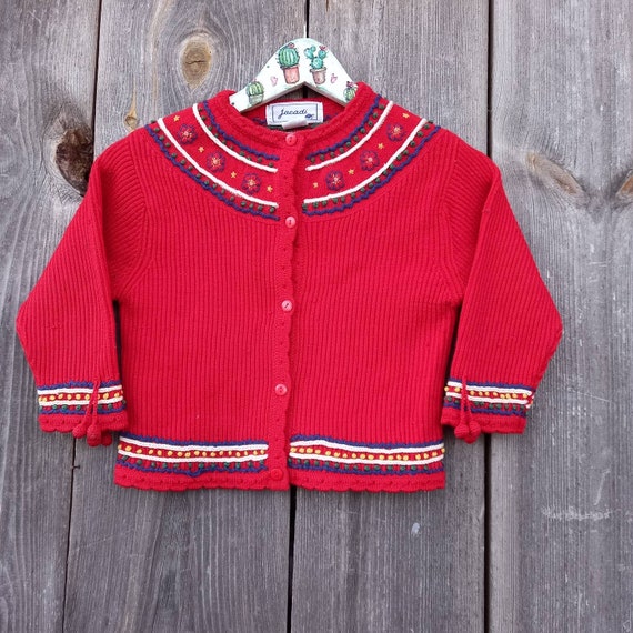 Kids red sweater top