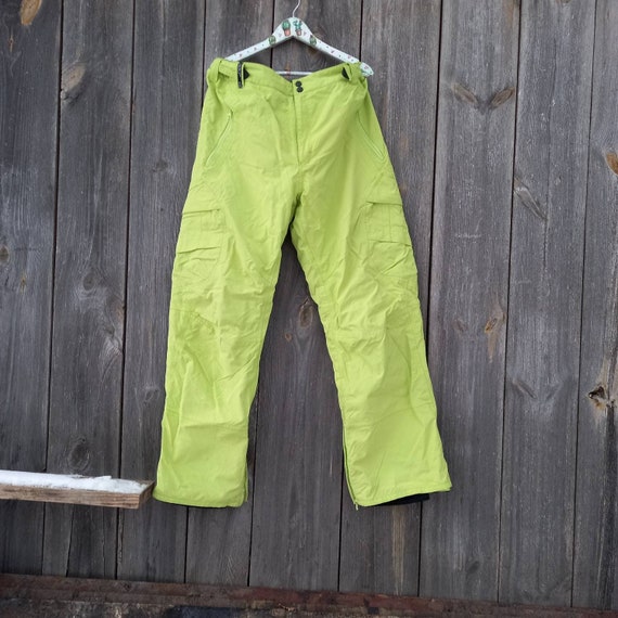 Green Ski Pants Men Vintage Skiing Trousers Ski Snowboard Snow - Etsy