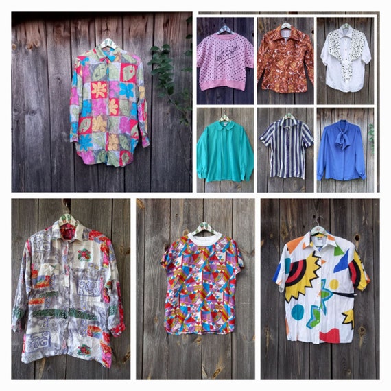 11 Set Wholesale Clothing Lot Blouses Bulk Buy Vintage Clothes Bundles to  Resell 