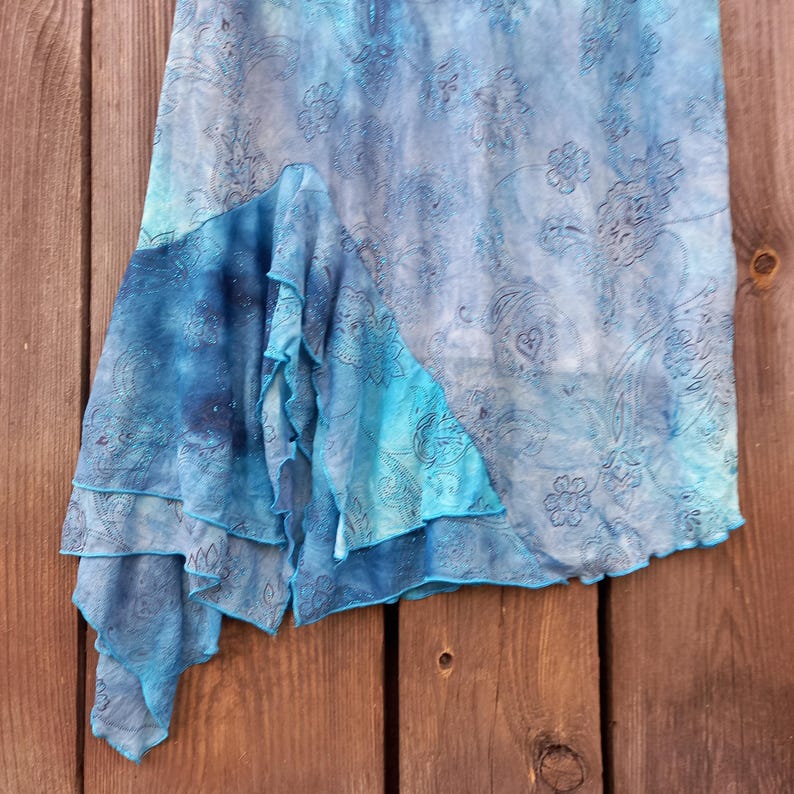 Blue Dresses for Women 2000s Vintage Asymmetric Elegant Gown Womens