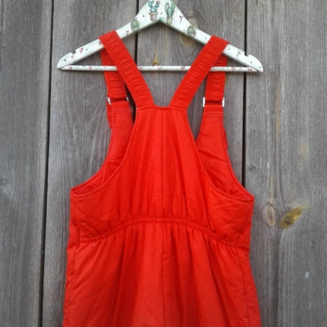 Red Vintage Ski Bibs Overalls Snowboard Men Skiing Pants Snow Etsy