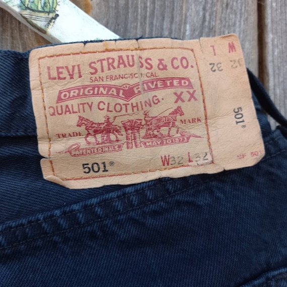 Levis 501 32 High Waisted jeans men Selvedge Boyf… - image 2