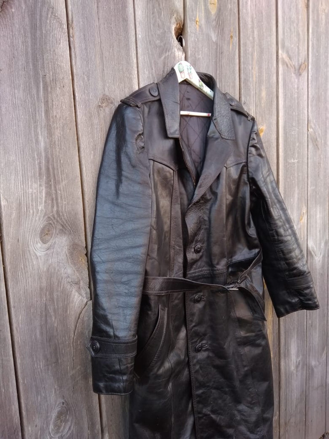 Vintage Soviet overcoat Mens 1970s 80s Made in USSR black | Etsy