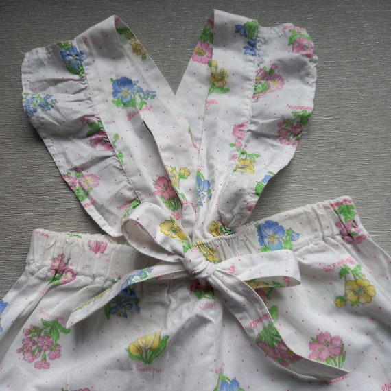 80s Jumpsuit For baby 90s Romper baby girl Vintag… - image 2