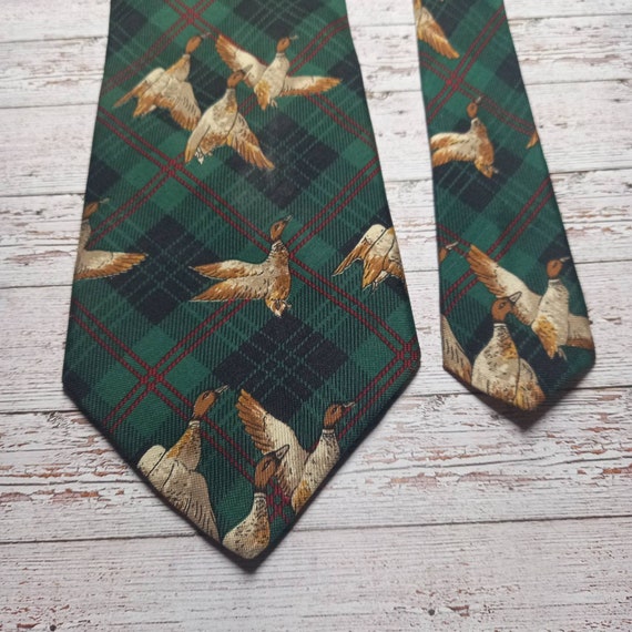 Green Ducks tie for men Vintage Accessories mens … - image 4