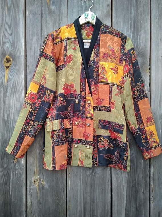 blazer spring patchwork