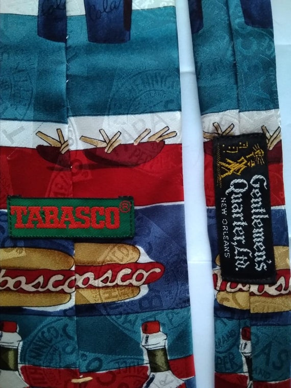 90s Vintage Tabasco tie for men Festival Clothing Nec… Gem