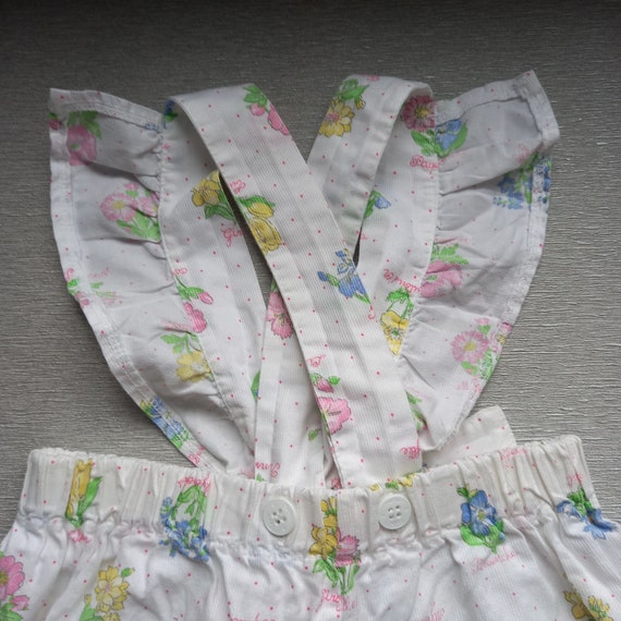 80s Jumpsuit For baby 90s Romper baby girl Vintag… - image 8
