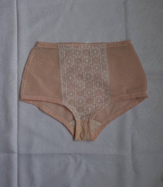 80s Vintage Lingerie Briefs High Waist Panties Women Underwear