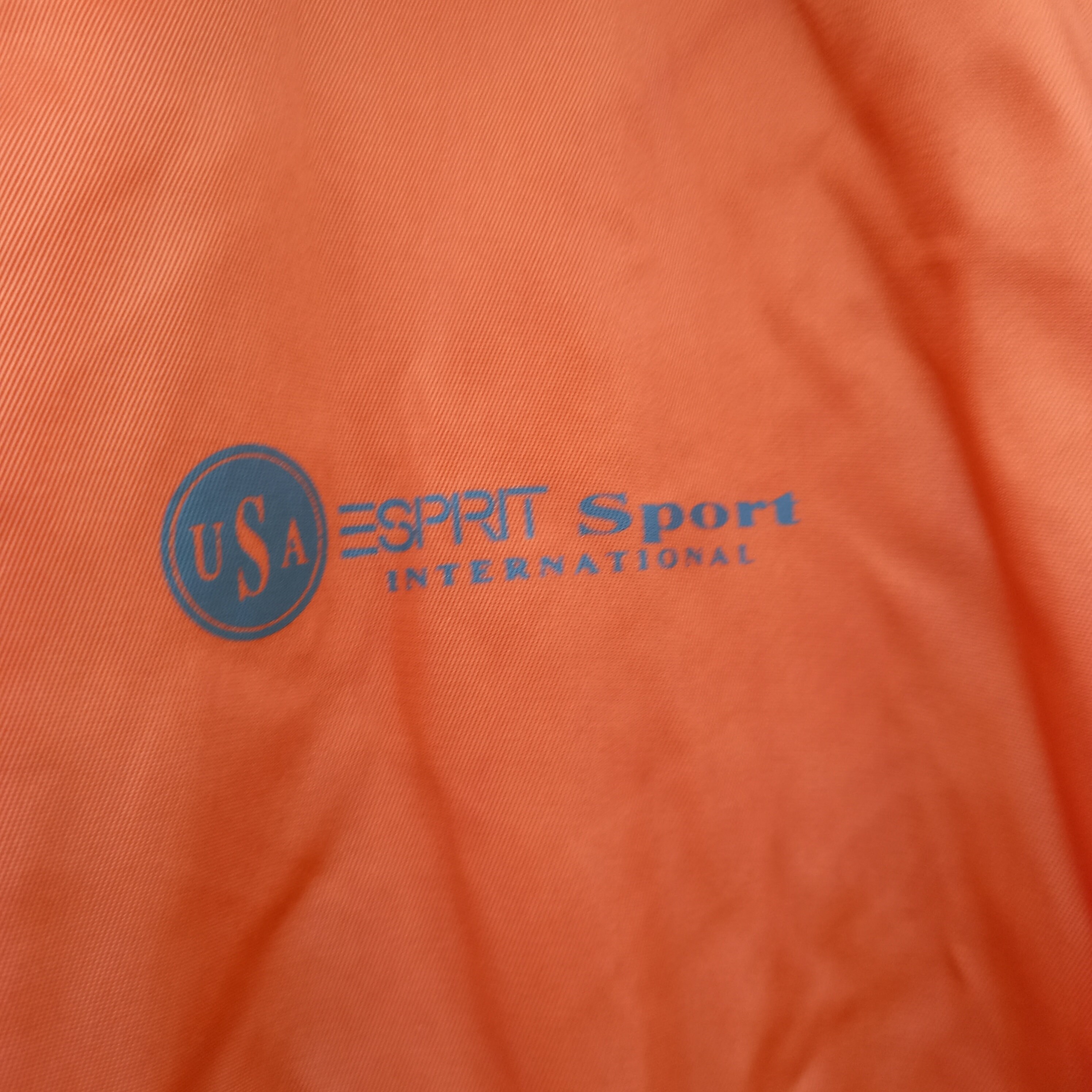 Veste Coupe-vent Vintage Orange Zippée Venezia Sport - Style Années 90 Taille 26/28