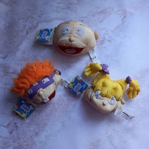 90s Rugrats Children&#39;s toys 1998 Tommy Chuckie and Angelica Vintage set toys cartoon Rugrats Nickelodeon