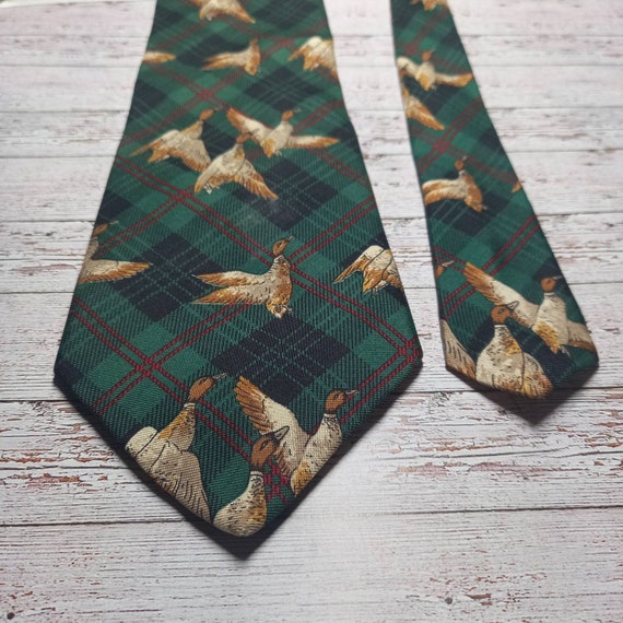 Green Ducks tie for men Vintage Accessories mens … - image 3