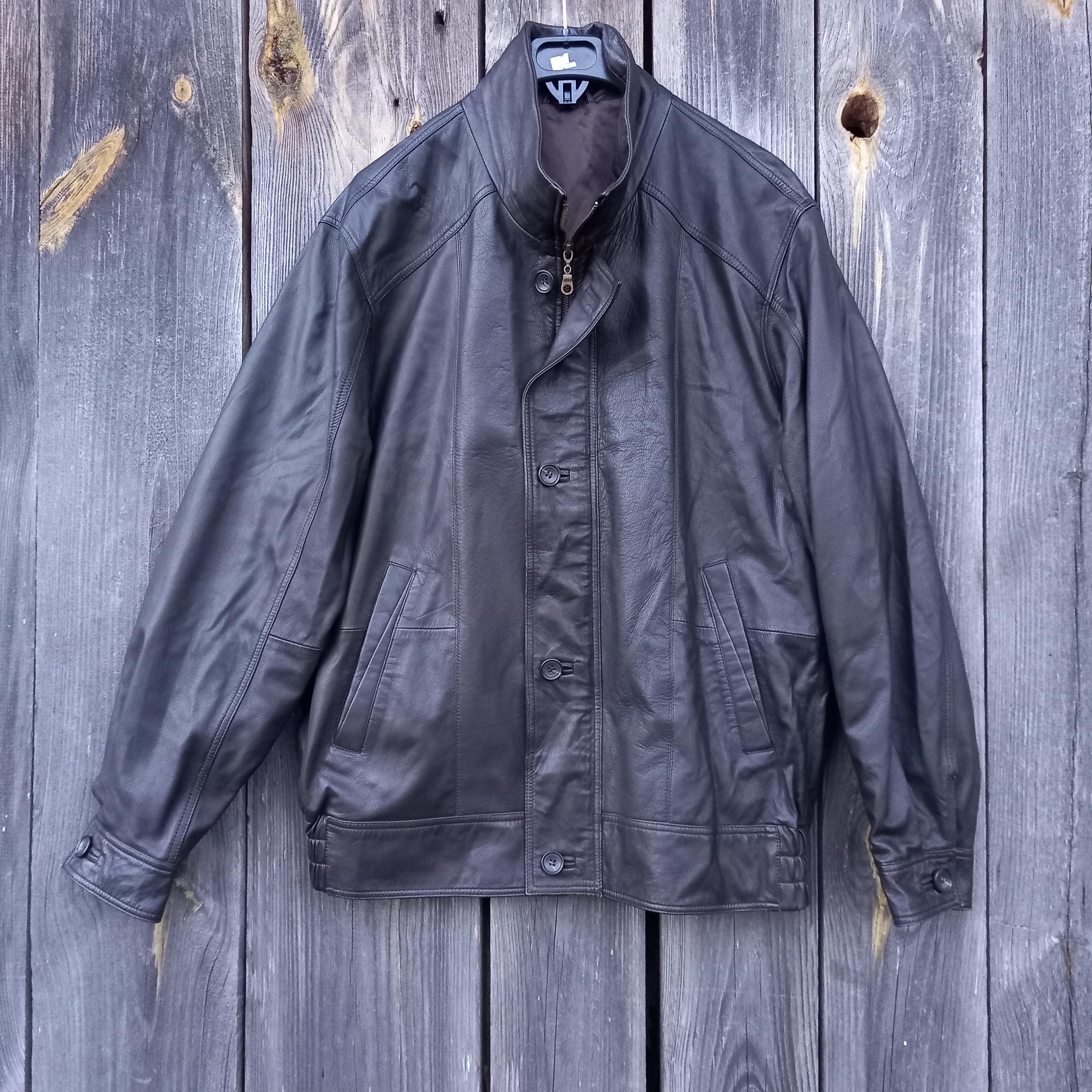 90s Leather Jacket Men Y2K Vintage Bomber Motorcycle Clothes Retro