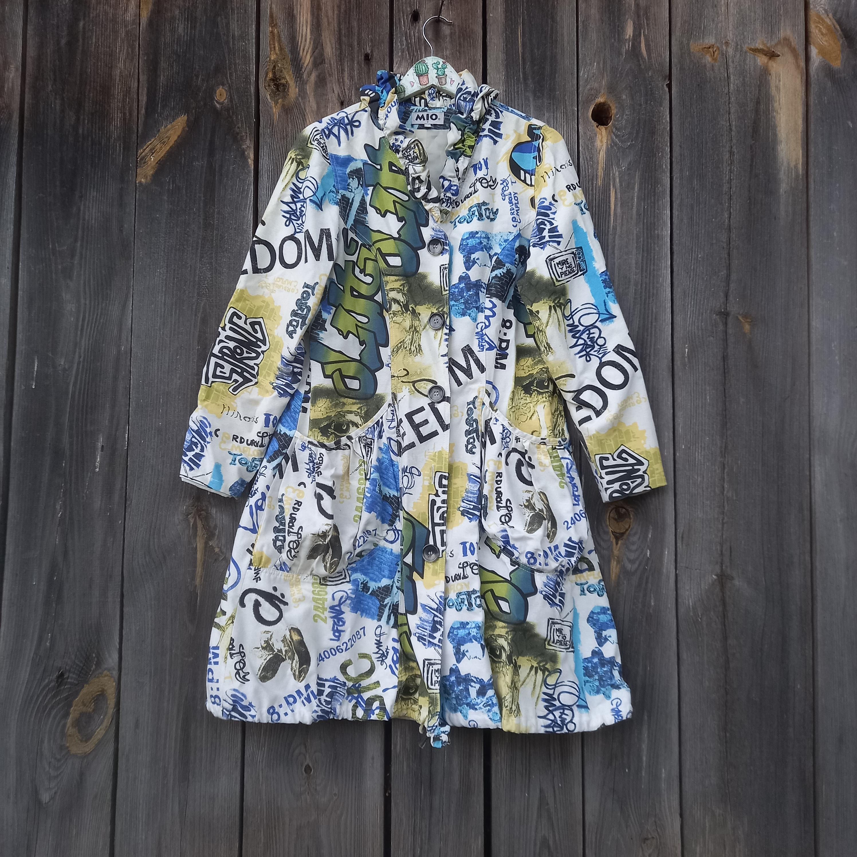 Y2K Pop Art Jacket: Colorful Vintage 2000s Festival Coat - Etsy UK