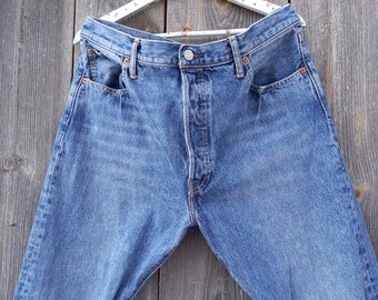 Vintage Levis 501 Jeans: 2000s High Waisted Selvedge Denim