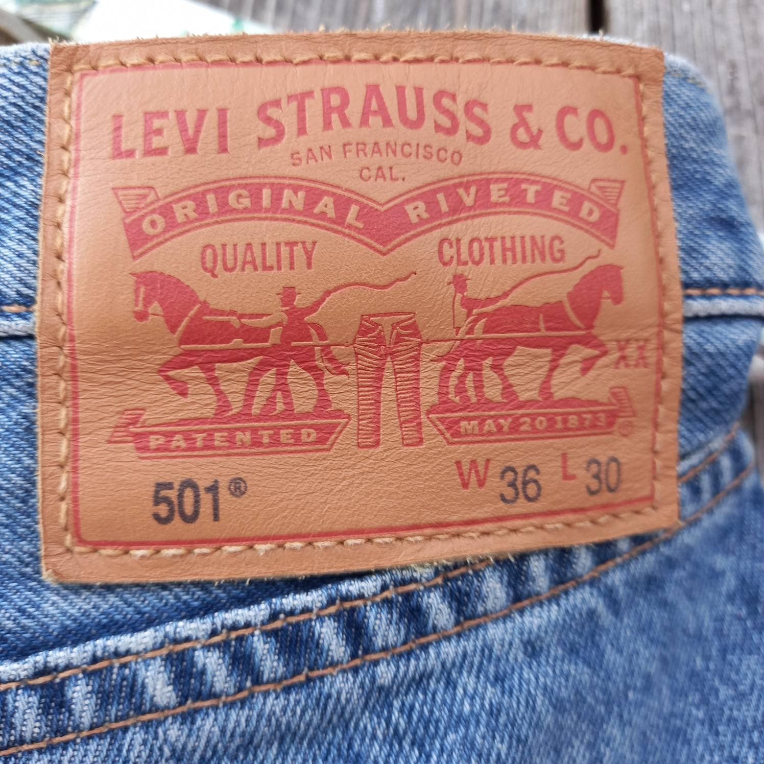 Vintage Levis 501 Jeans: 2000s High Waisted Selvedge Denim (W36 
