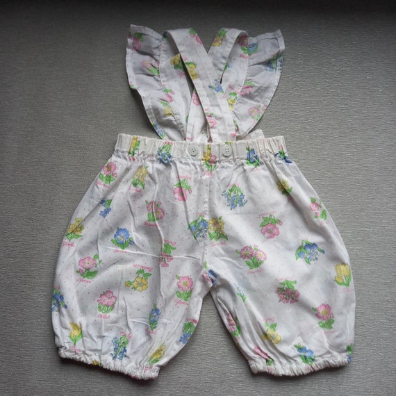 80s Jumpsuit For baby 90s Romper baby girl Vintag… - image 6
