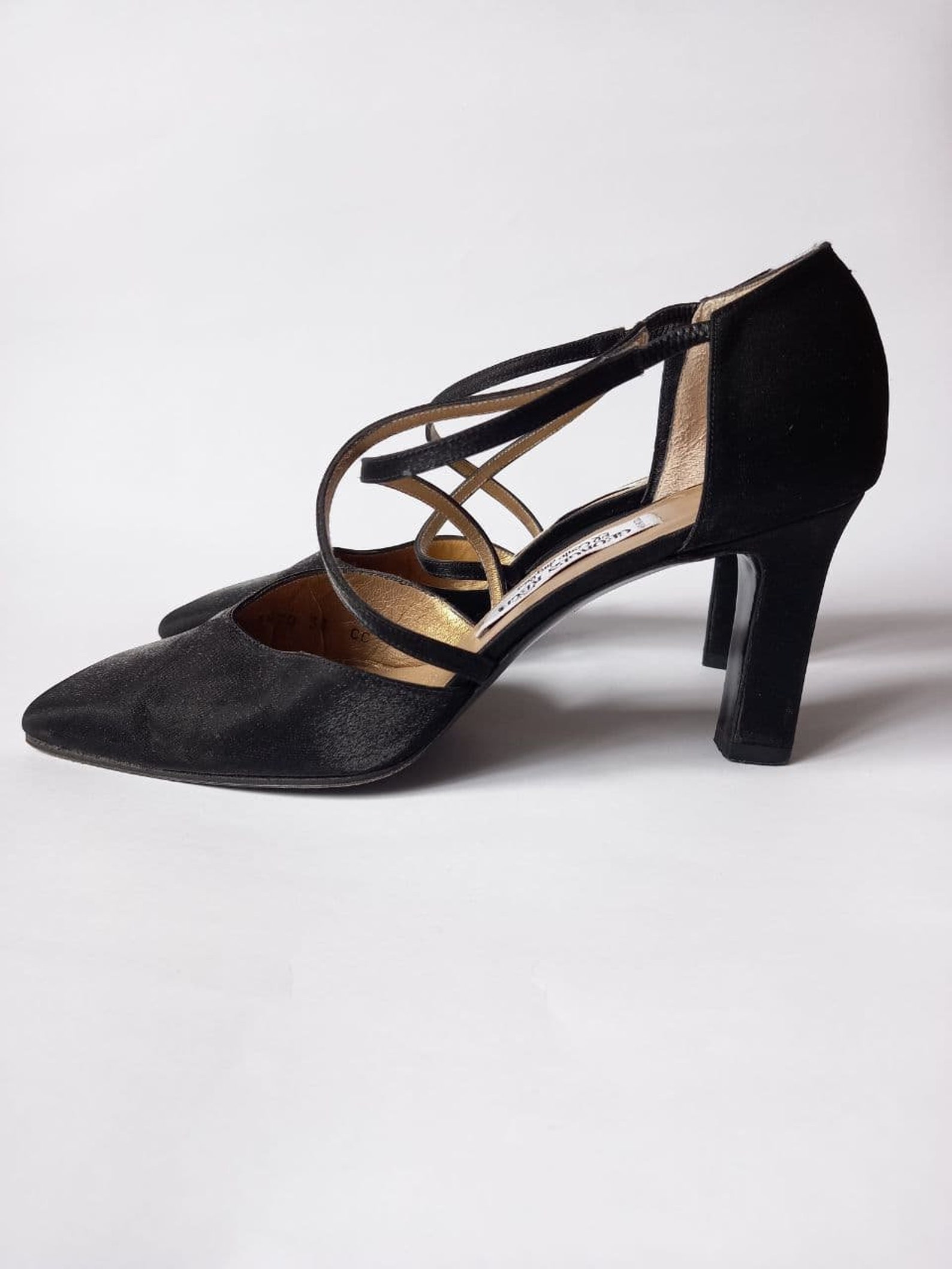 Georges Rech Vintage womens shoes Black Retro Boot Size 38 | Etsy