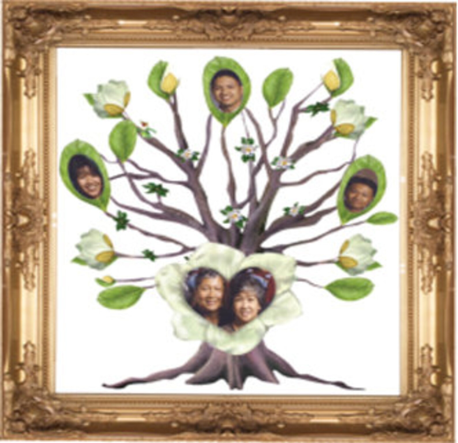 Family Tree Print Wall Hanger personalized art customized Etsy