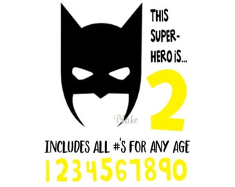 Batman Birthday Svg Etsy