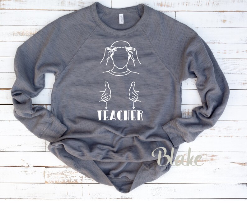 American Sign Language Teacher Sign SVG Cut File ASL Teacher Etsy