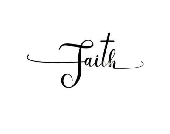 Download Faith with cross svg cut file Christian svg cut file faith ...