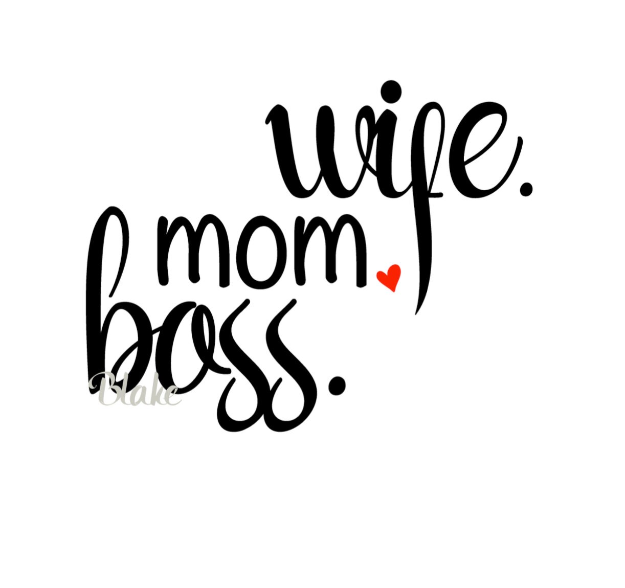 Download Wife. mom. boss. svg Mother's day svg cut file for | Etsy