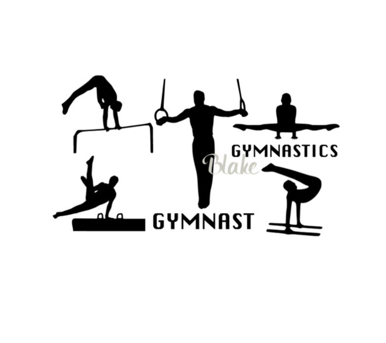 Download Gymnast svg CUT file for cricut Silhouette cameo Wall ...