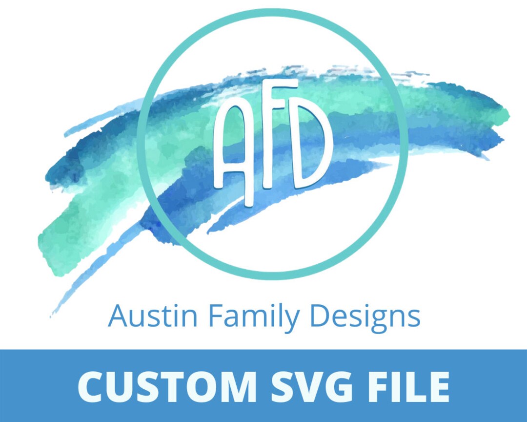 Custom SVG File With Text Only Digital Download Svg File Sent - Etsy