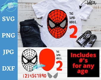 Spiderman Birthday svg, Superhero SVG, superhero birthday, Spiderman svg, Birthday party svg, Birthday svg, Party svg,  Spiderman cut file