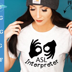 ASL Interpreter Svg, Sign Language Svg, American Sign Language Cut File ...