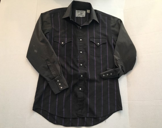 vintage striped button down shirt