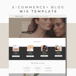 PMU Website template made in Wix,