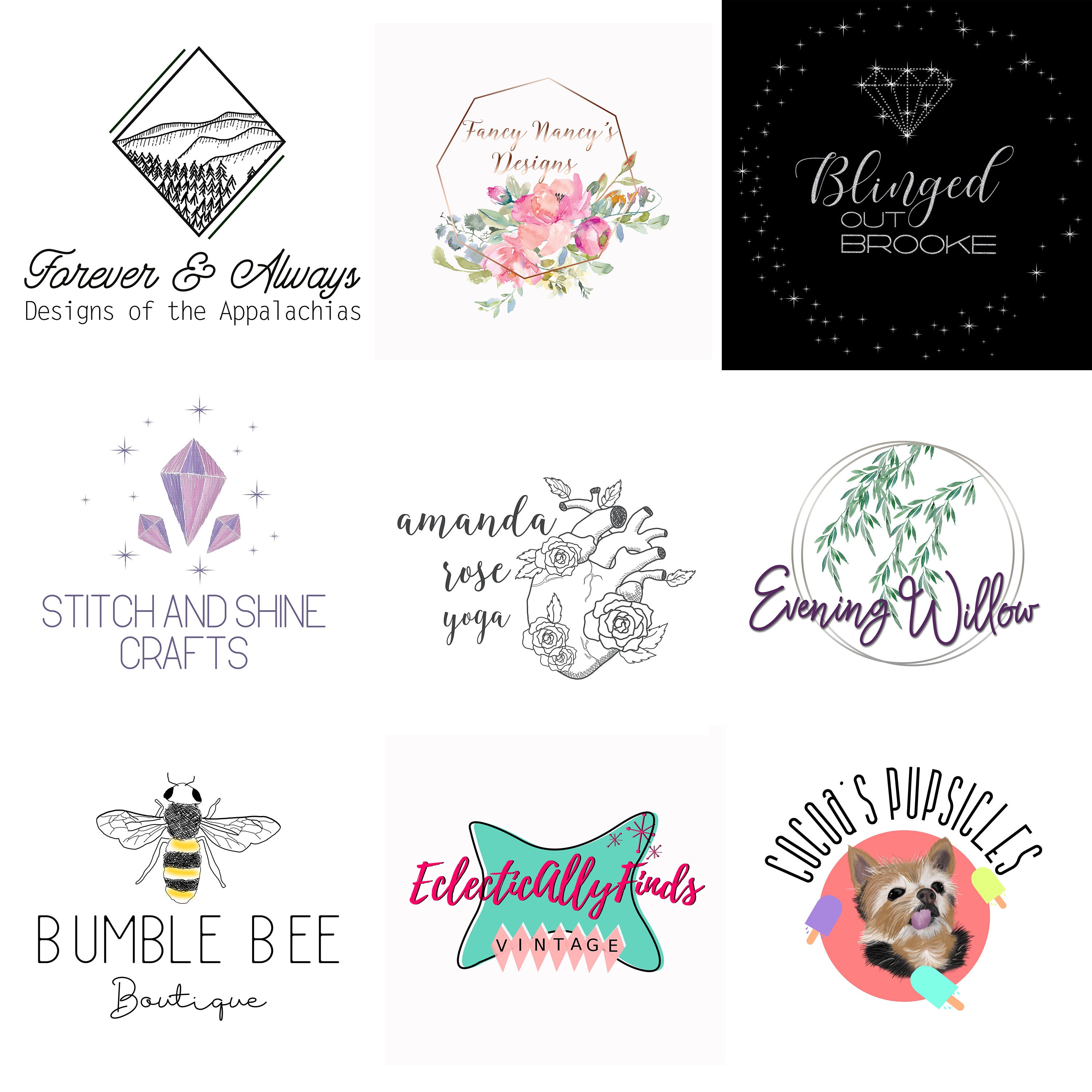 Custom Logo Design Branding Package Custom Branding Etsy Canada