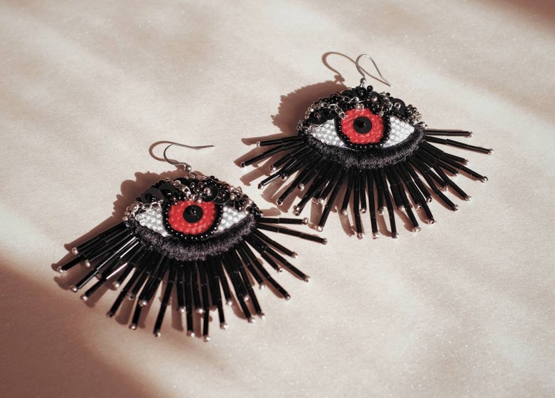 Halloween earrings black pair