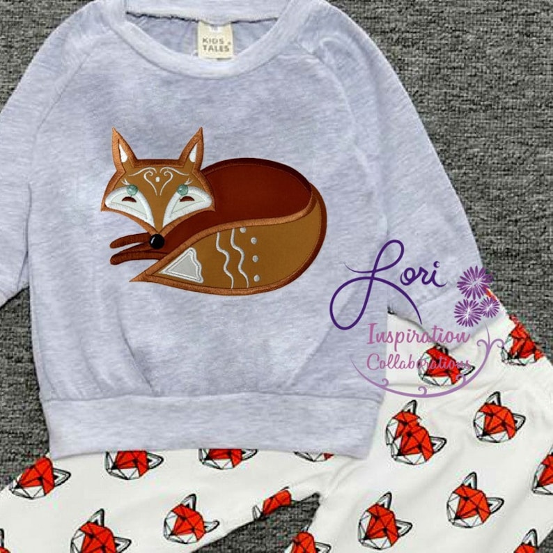 Sly Fox Applique Design Fox Embroidery Pattern Fox Designs - Etsy