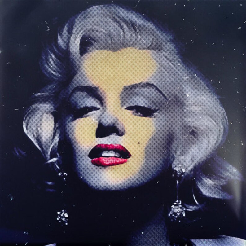 Audrey Hepburn vs.120x120 cm Alu Dibond PopArt//Malerei//Bild//Street Art//Kino//Film