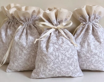 floral party favor bags