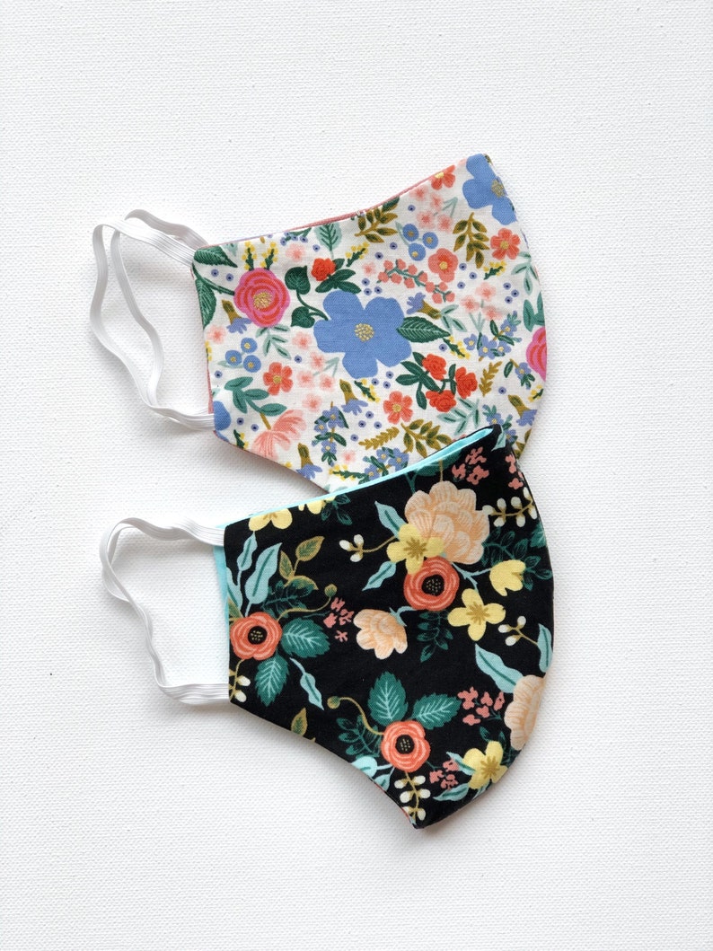 Cotton face mask floral face mask washable women face mask image 6