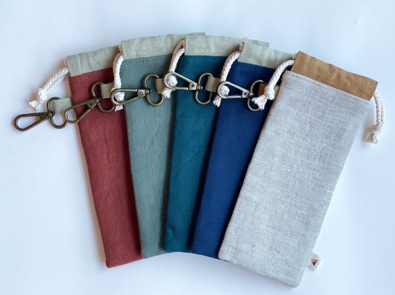 Personalized Sunglass Case Drawstring Sunglass Linen Case Etsy