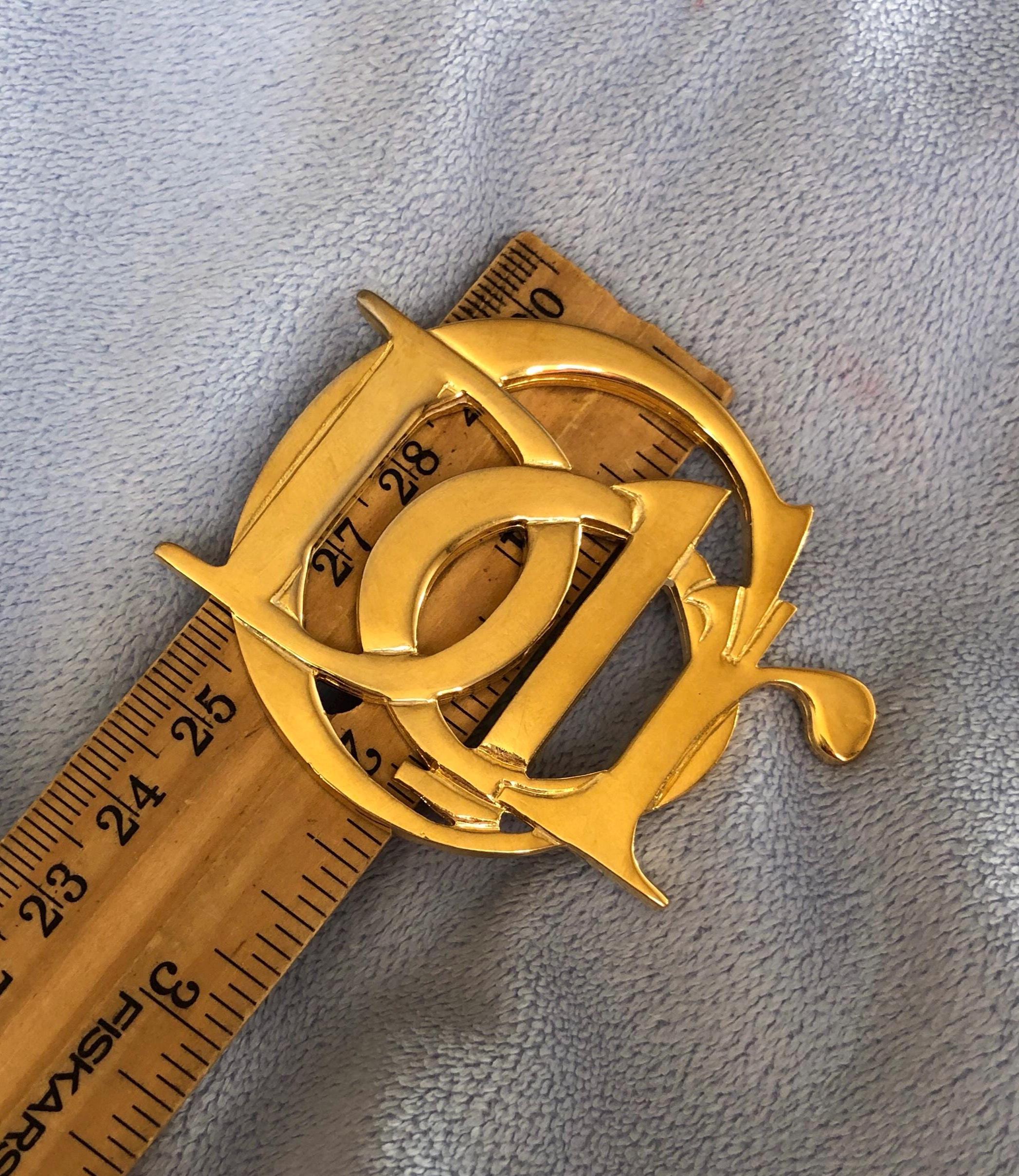 Large Christian Dior Logo Brooch Unisex - Etsy