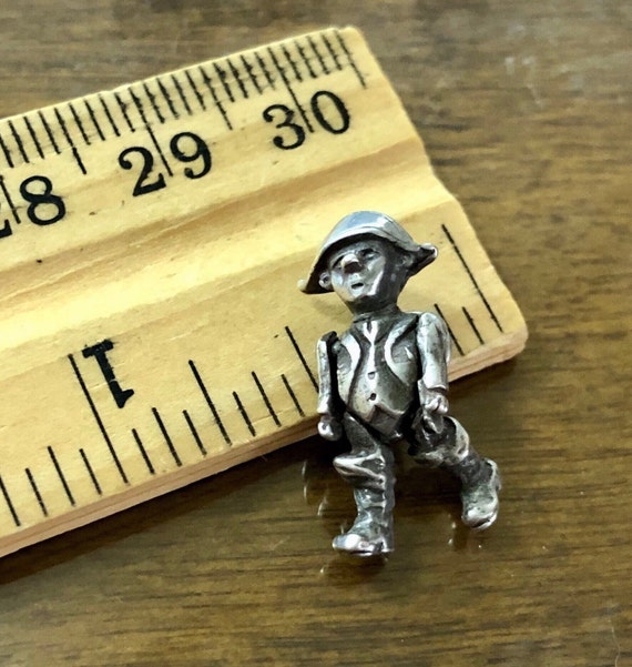 Antique Silver Super tiny French Soldier Napoleon 