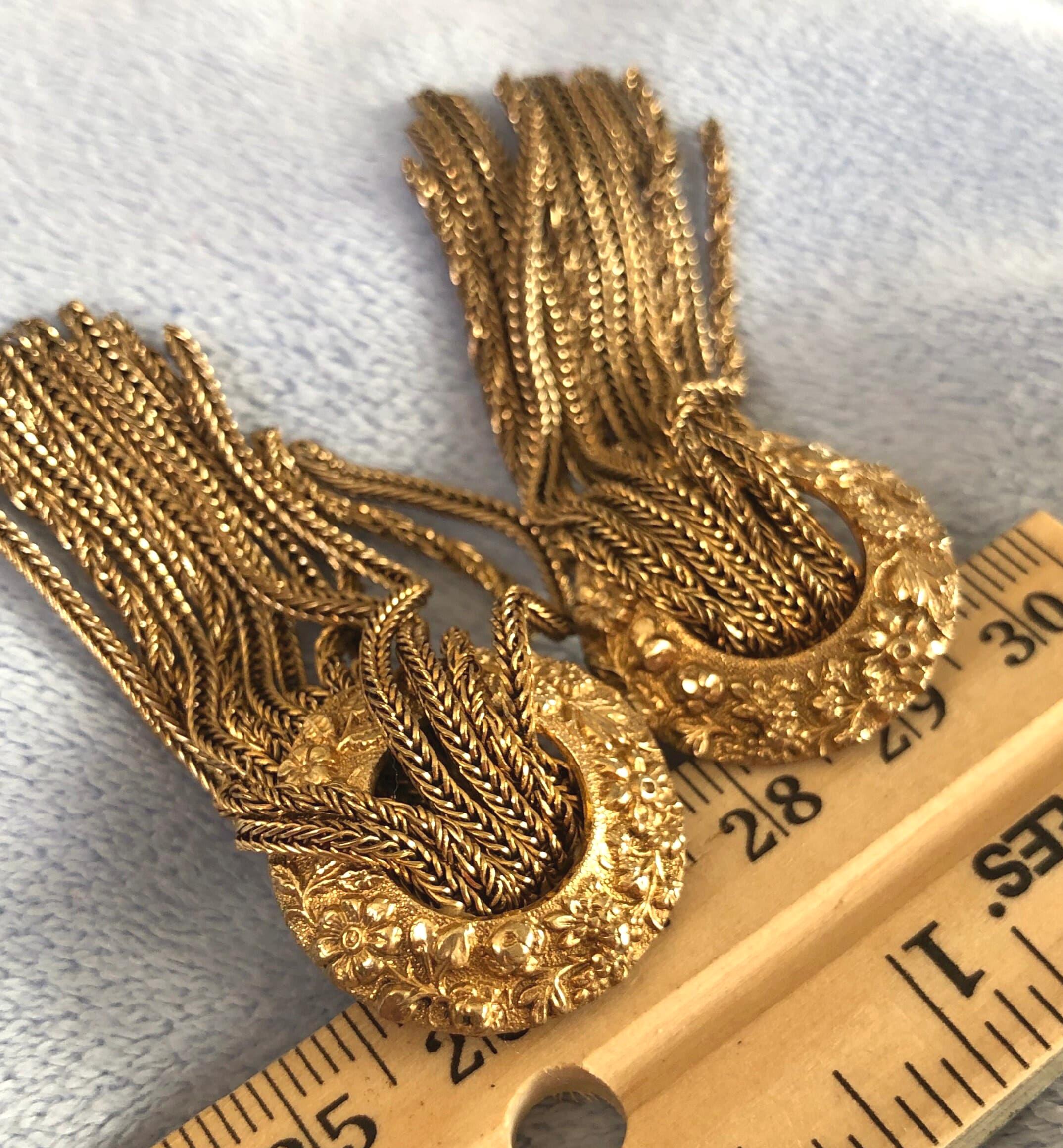 Vintage 1970 French Pierre Lorion Paris Sylvia Karels Earrings 