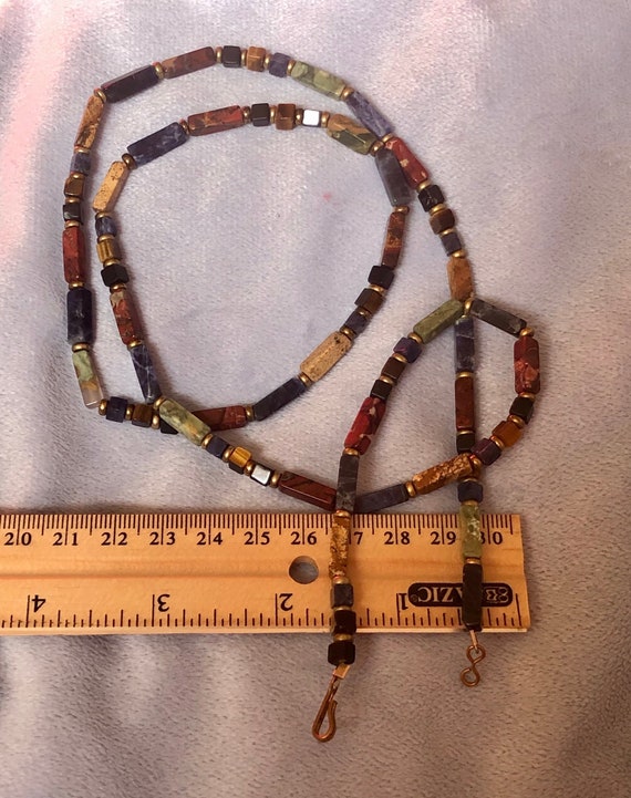 Colorful Multi Carved tiny Squares Rectangles gem… - image 6