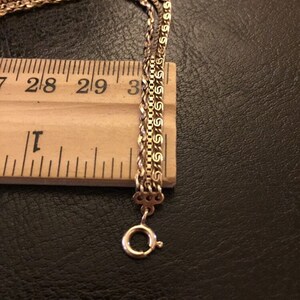 Vintage 1950’s 1/20 12K Gold Filled Triple Chains Dainty Bracelet 7 ...