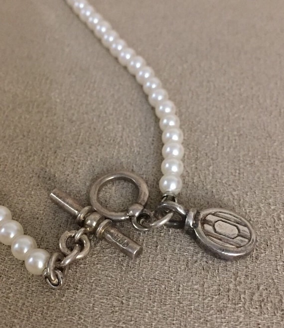 Ralph Lauren Sterling Silver Toggle Clasp Necklace W/shield Ralph Lauren Sterling Silver Toggle Clasp Necklace W/shield