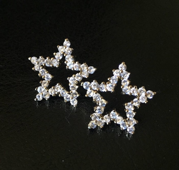 Large star hotsell stud earrings