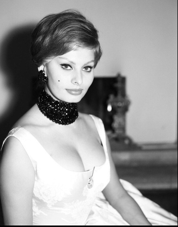 Vintage Faceted Black Collar Cleopatra necklace - image 10