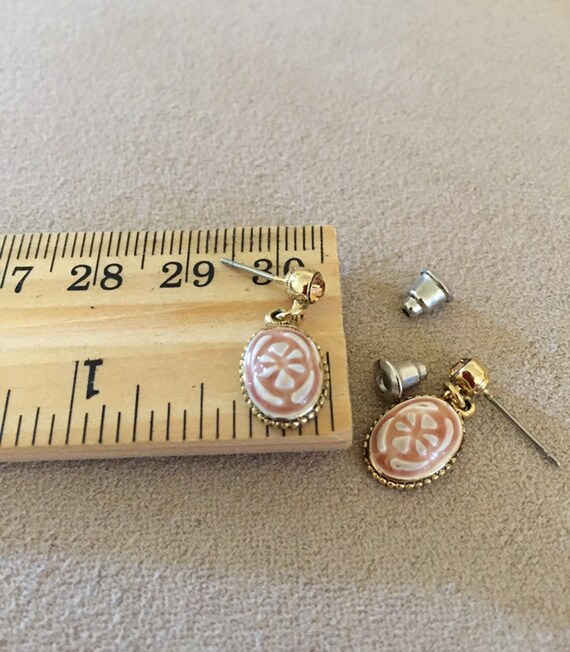 Vintage Liz Claiborne Tiny floral Earrings - image 5